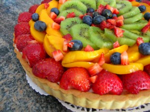 flan aux fruits