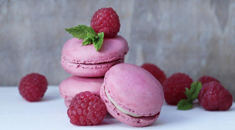 recette macaron framboise