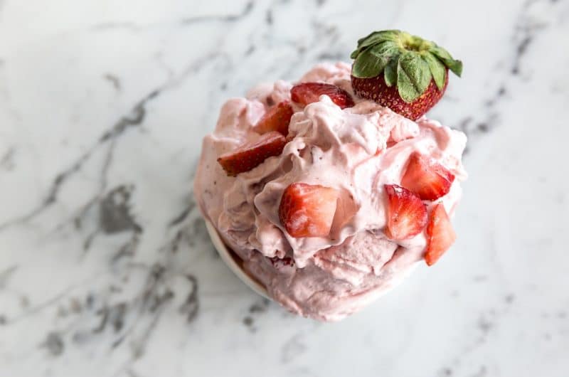 Recette du sorbet à la fraise avec une sorbetière