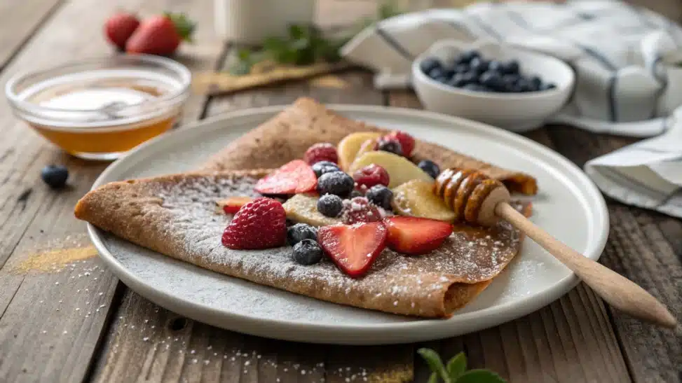 Crêpes de sarrasin revisitées façon galette bretonne sucrée